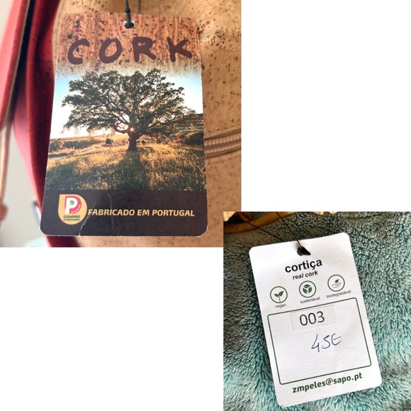 NWT Natural CORK Two-tone Backpack Made in Portugal - Picture 11 of 16